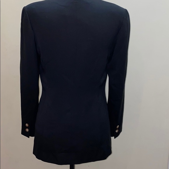 Theme long button zipper black blazer jacket Japan - Picture 4 of 11